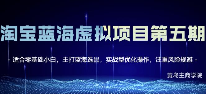 淘宝虚拟无货源3.0+4.0+5.0，适合零基础小白，主打蓝海选品，实战型优化操作-梓川副业网-中创网、冒泡论坛优质付费教程和副业创业项目大全