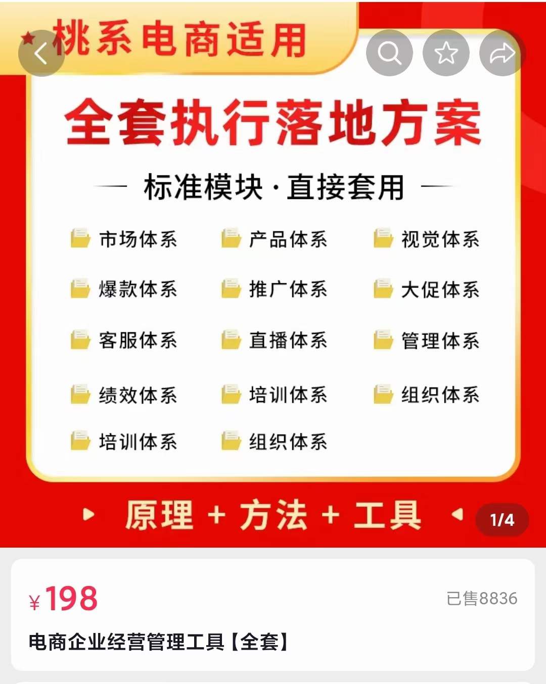 外面卖198·电商企业经营管理工具：全套执行落地方案 标准模块·直接套用-梓川副业网-中创网、冒泡论坛优质付费教程和副业创业项目大全