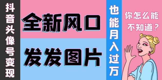 抖音头像号变现0基础教程-梓川副业网-中创网、冒泡论坛优质付费教程和副业创业项目大全