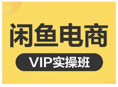 闲鱼电商零基础入门到进阶VIP实战课程，帮助你掌握闲鱼电商所需的各项技能-梓川副业网-中创网、冒泡论坛优质付费教程和副业创业项目大全