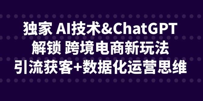 独家 AI技术-梓川副业网-中创网、冒泡论坛优质付费教程和副业创业项目大全