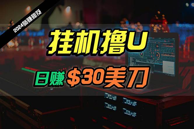 日赚30美刀，2024最新海外挂机撸U内部项目，全程无人值守，可批量放大-梓川副业网-中创网、冒泡论坛优质付费教程和副业创业项目大全