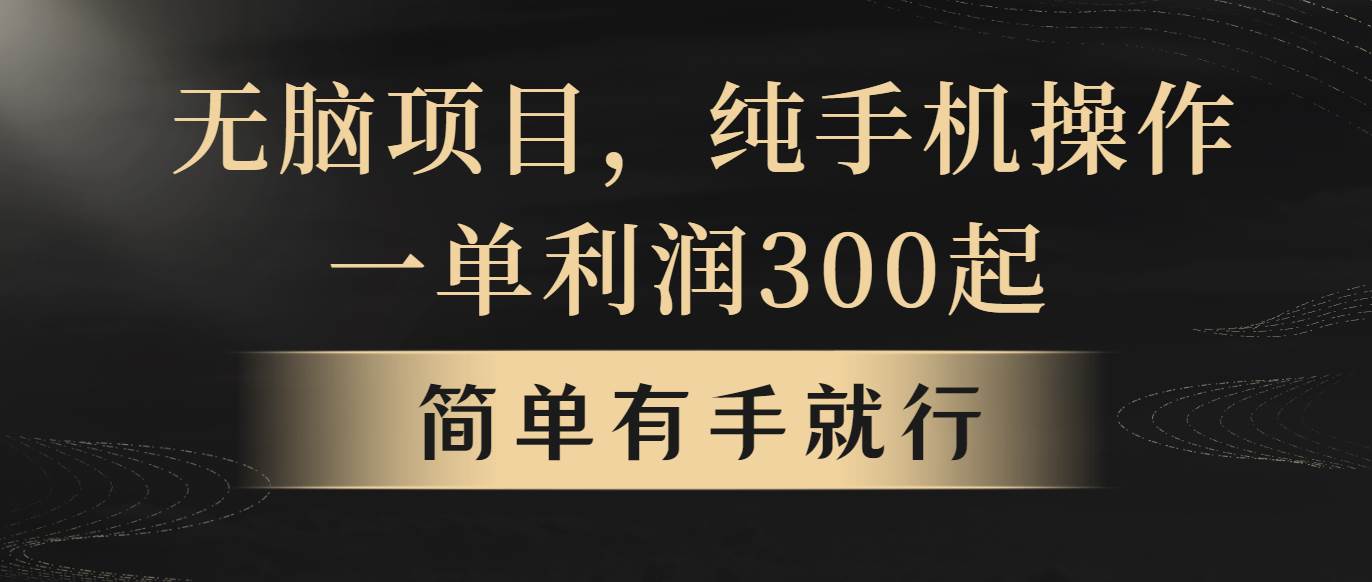 无脑项目，一单几百块，轻松月入5w+，看完就能直接操作-梓川副业网-中创网、冒泡论坛优质付费教程和副业创业项目大全